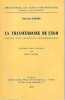 La Transcendance de l'ego - Esquisse d'une description phénoménologique. SARTRE Jean-Paul