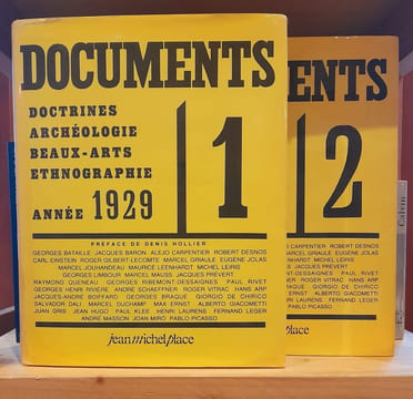 Documents: Doctrines, archéologie, beaux-arts, ethnographie, 2 volumes - Tome 1. Année 1929 - Tome 2. Année 1930. COLLECTIF, HOLLIER Denis (préf.)