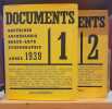 Documents: Doctrines, archéologie, beaux-arts, ethnographie, 2 volumes - Tome 1. Année 1929 - Tome 2. Année 1930. COLLECTIF, HOLLIER Denis (préf.)