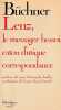 Lenz - Le messager hessois - caton d'utique - Correspondance. BÜCHNER Georg