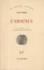 L'absence,. HANDKE Peter