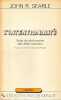 L'intentionalité - Essai de philosophie des états mentaux. SEARLE John R.,