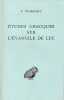 Etudes grecques sur l'Evangile de Luc. DELEBECQUE Edouard