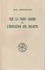 Sur la vaine gloire et l'&eacute;ducation des enfants. JEAN CHRYSOSTOME