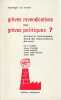 Gr&egrave;ves revendicatives ou gr&egrave;ves politiques? : Acteurs, pratiques, sens du mouvement de mai,. DUBOIS Pierre, DULONG Roland, DURAND Claude, ERBES-SEGUIN ...