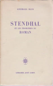 Stendhal et les problèmes du roman