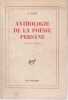 Anthologie de la po&eacute;sie persane (XI-XXe si&egrave;cles). SAF&Acirc; Z.