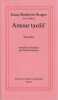 Amour tardif: Nouvelles.  SINGER Isaac Bashevis