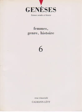 Genèses n° 6: Femmes, genre, histoire. COLLECTIF (revue)