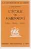 L'Ecole de Marbourg (Cohen - Natorp - Cassirer),. PHILONENKO A.,