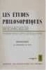 Les Etudes Philosophiques - Heidegger La philosophie du droit,. COLLECTIF (revue)