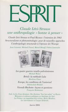 Esprit, n° 301. Claude Lévi-Strauss : une anthropologie bonne à penser. COLLECTIF