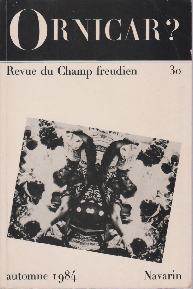 COLLECTIF (revue) - Ornicar? n° 30 - Livre Rare Book