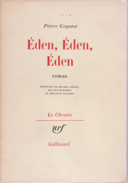 Eden, Eden, Eden,. GUYOTAT Pierre