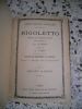 Rigoletto - Opera en quatre actes . Ed. Duprez - G. Verdi