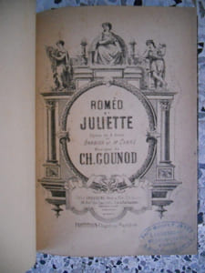 Romeo et Juliette - Opera en cinq actes