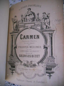 Carmen ( Opera en quatre actes ) - et - Les pecheurs de perles ( opera en trois actes )  
