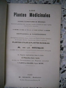 Les plantes medicinales - Notions elementaires de botanique - Plantes utiles et plantes nuisibles