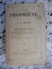 De la propriete. Thiers
