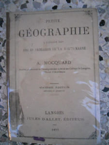 Petite geographie a l'usage des ecoles primaires de la Haute-Marne