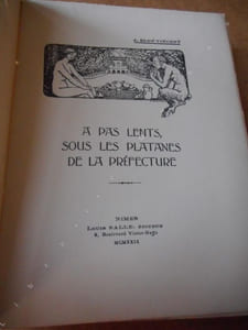 A pas lents, sous les platanes de la prefecture