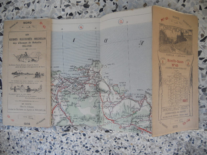 Carte Michelin - France en 48 feuilles au 200.000e - n&deg; 45 - Marseille Cannes . Michelin