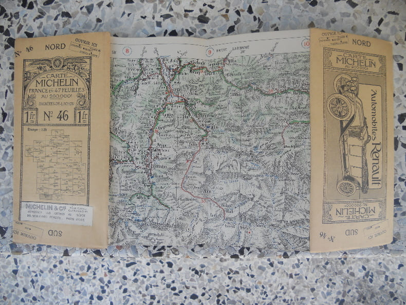 Carte Michelin - France en 47 feuilles au 200.000e - n&deg; 46 - Bagneres-de-Luchon. Michelin