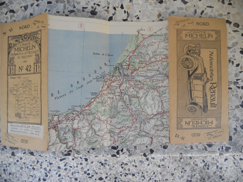 Carte Michelin - France en 47 feuilles au 200.000e - n&deg; 42 - Pau. Michelin