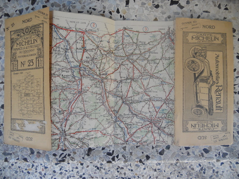 Carte Michelin - France en 47 feuilles au 200.000e - n&deg; 23 - Poitiers Bourges. Michelin