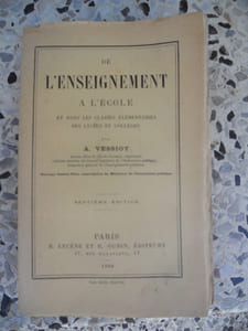 De l'enseignement a l'ecole et dans les classes elementaires des lycees et colleges
