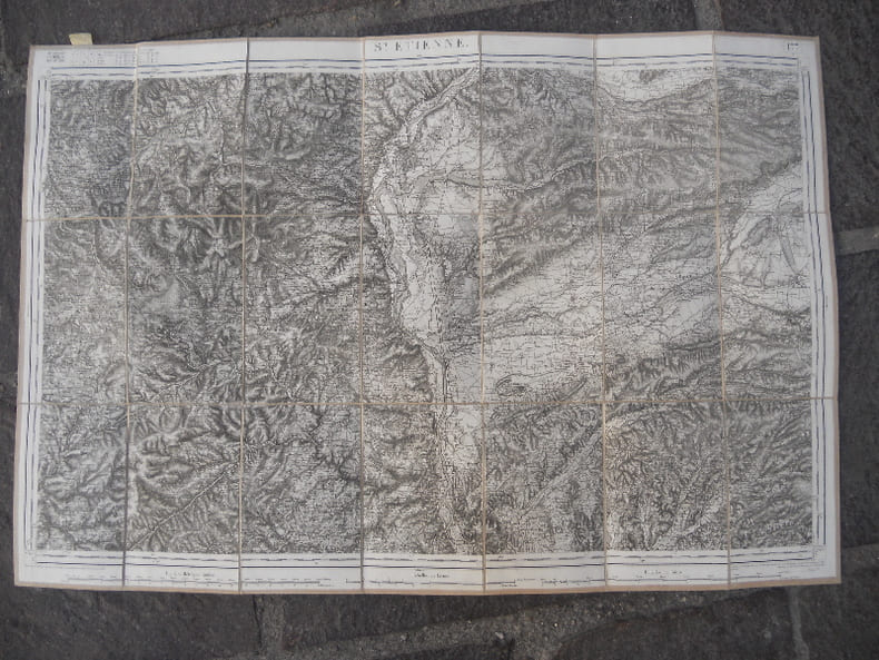 Carte d'etat major - Saint-Etienne . Divers