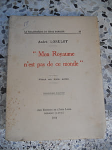 "Mon royaume n'est pas de ce monde" - Piece en trois actes