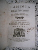 L'Aminta di Torquato Tasso difeso, e illustrato da Giusto Fontanini . Tasso Torquato - Fontanini Giusto