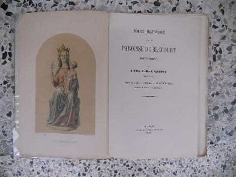 Notice historique sur la paroisse de Blecourt. Abbé J.-B.-A. Crepin / Hector Guiot