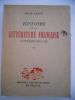 Histoire de la Litterature Francaise Contemporaine (1879 a nos jours)  - Tome 1. Rene Lalou