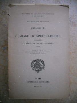 Bibliotheque Nationale - Catalogue des ouvrages d'Esprit Flechier conserves au departement des imprimes. ( Esprit Flechier )