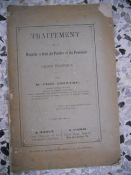 Traitement de la branche a fruit du poirier et du pommier - Lecon pratique. Abbe Lefevre