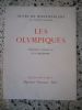 Les Olympiques - tome II - Lithographies originales de Guy Bardone. Henry de Montherland / Guy Bardone