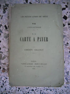 Les petits livres du siege - VII conclusion - La carte a payer