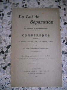 La loi de separation - Ses exigences & ses consequences - Conference donnee a Saint-Dizier le 17 mars 1907