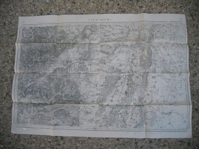 Carte d'etat-major - 80.000 eme - Strasbourg