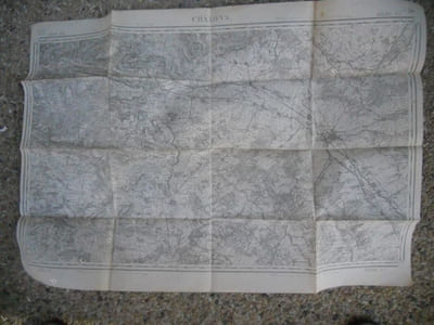 Carte d'etat-major - 80.000 eme - Chalons