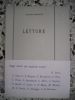 Letture. BENEDETTO Giuseppe 