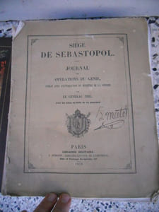 Siege de Sebastopol - Journal des operations du Genie publie avec l'autorisation du Ministere de la guerre 
