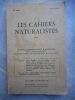 Les cahiers naturalistes 1975 . Collectif 