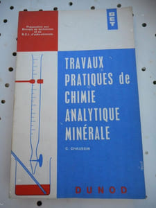 Travaux pratiques de chimie analytique minerale