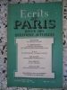 Ecrits de Paris - Revue des questions actuelles - N. 53 - Mars 1949    . Michel Dacier - Pierre du Colombier - Francois le Grix - M. Sarraz-Bournet - ...