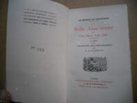 La belle alsacienne ou Telle mere, telle fille - Attribue a A. Bret - Introduction, essai bibliographique par B. de Villeneuve