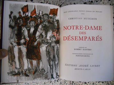 Notre Dame des desempares - Preface de Robert Kanters - Lithographies originales de Fontanarosa