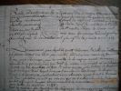 Document ancien manuscrit - "Rolle des censes et redevances dus a messire maurice antoine De Gondrecourt Chevalier Seigneur de Marnay .... echues au ...